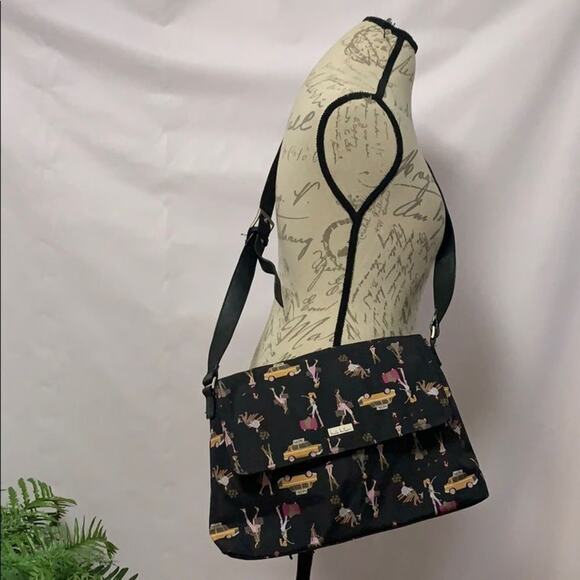 NICOLE MILLER LEATHER TRIM BAG - Picture 1 of 9
